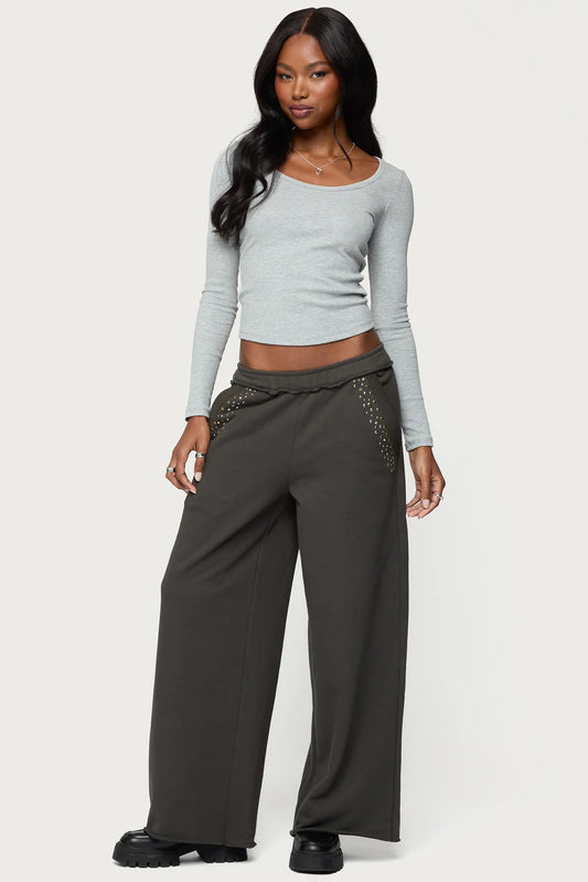 Studded Sweat Pants