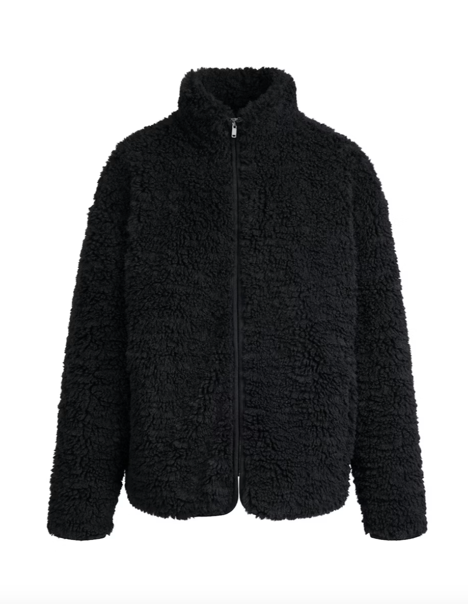 Black Mock Neck Jacket